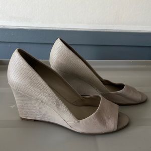 Franco Sarto Grey Wedge Heels